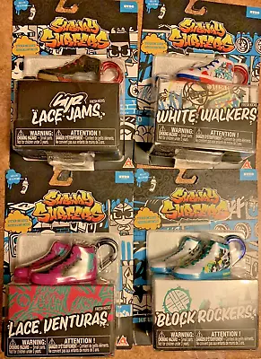 New Lot Of 4 SUBWAY SURFERS Shoes Sneakers KICKS WALKERS MINI SNEAKERS SHOE BOX • $14.40