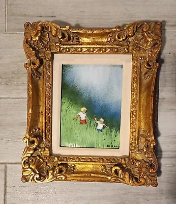 MAX KARP Enamel  2boys In Grass Field  • $1000