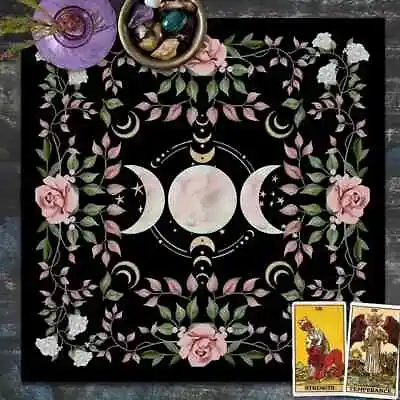 Triple Moon Tarot Tablecloth Alter Cloth Fortune Telling Astrology Card • £7.99