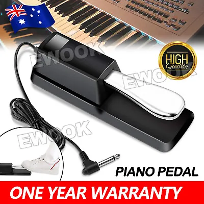 $20.45 • Buy Piano Damper Sustain Pedal Foot Switch For Electric Yamaha Casio Roland Keyboard