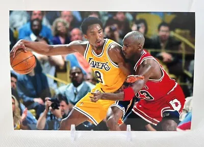 1997 Michael Jordan Vs Kobe Bryant 4x6 Photo 🔥 Iconic Image 🔥 • $5.45