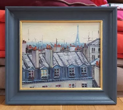 Paris Rooftops Oil Painting • £290