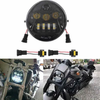 $90.69 • Buy V-Rod Headlight VROD LED Headlight Assembly For Motor Lamp Parts Black