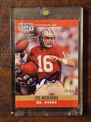 2023 Pro Set Metal Joe Montana '90 Pro Set Buyback On-Card Auto # 293 36/84 • $5.50