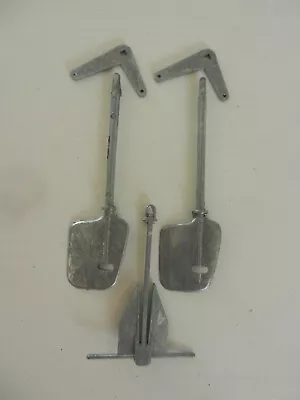 VINTAGE LINDBERG CHRIS CRAFT 1/20th SCALE - MODEL BOAT PARTS - ANCHOR & RUDDERS • $18