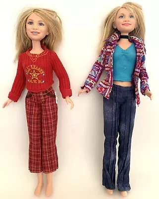 Mary Kate & Ashley Olsen Twin Dolls 1987 And 2001 Clothing FREE SHIPPING • $31.50