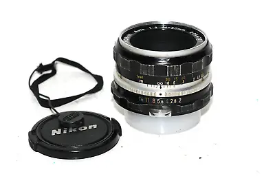 Nikon F Non 50mm F2 Nikkor-h Prime Camera Lens For F F2 Nikkormat • $52.75