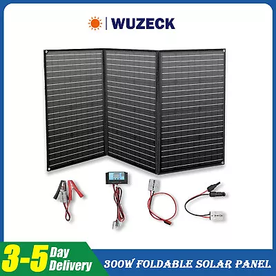 300W Portable Foldable Solar Panel For 12v Car Battery/RV/Solar Generator/Phone • $149.99
