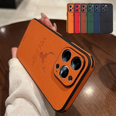 $11.18 • Buy For IPhone 14 Pro Max 14 Pro 13 12 11 XS XR SE3 Case Leather Silicone Back Cover