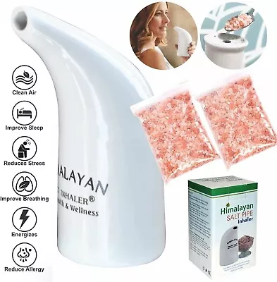 Healthy Living Pink Himalayan Salt Inhaler Pipe Ceramic With Free 200Gram Salt  • £11.99