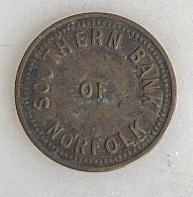 $9.99 • Buy Southern Bank Of Norfolk VA Main Office Token 23mm