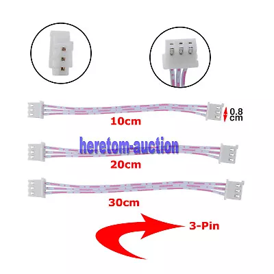 3-Pin 2.54mm Pitch Female To Female JST-XH Connector Cable Wires • $4.77