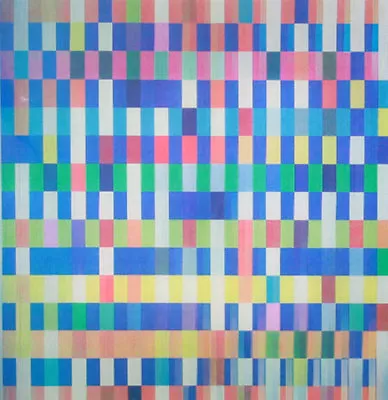 Yaacov Agam        In Blue Space Agamograph                BA • $3200