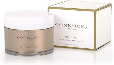 Connock London Kukui Oil Hawaiian Sea Salt Scrub 200ml New • £13.45