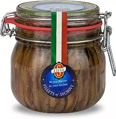 Siena Italian Anchovies In Clip Jar 560 G (pack Of 1)-Au • $29.44