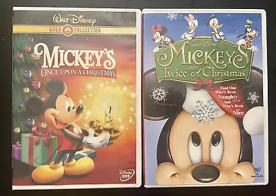 Lot Of 2 Disney Mickey's Christmas DVD  Mickey's Once & Twice Upon • $14.70