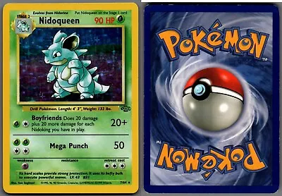 1999 Pokemon Jungle #7/64 Nidoqueen Holo Rare • $15.99