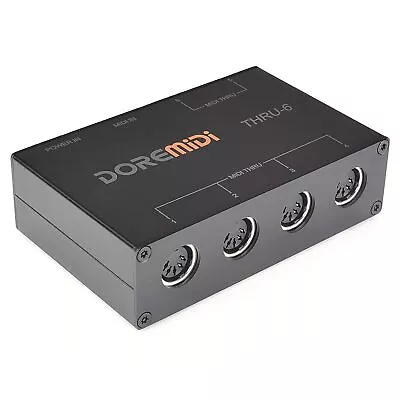 Midi Thru 6 Box Usb Midi Interface 1-In 6-Out Midi Thru Box Midi Splitter • $90.99