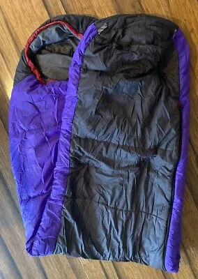 Marmot Sleeping Bag Polarguard 3D 25Degree Mummy Red Purple Black W Travel Bag • $38