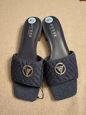 Women's Size 8.5 Blue Denim Guess Shoes • $8.80