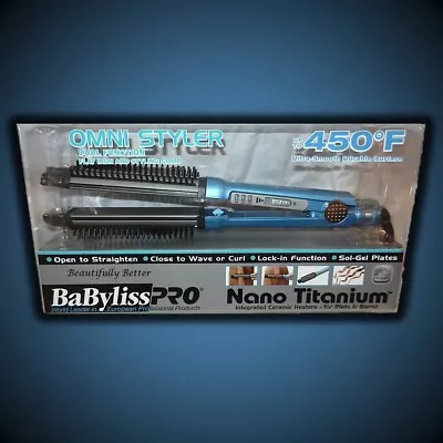 Authentic! Babyliss Titanium 1 1/4 Omni Styler Flat Iron Brush Hair Straightener • $69.99