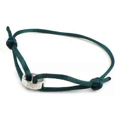 £500.84 • Buy Auth Cartier Bracelet Love Charity Green Cord 750(18K) White Gold