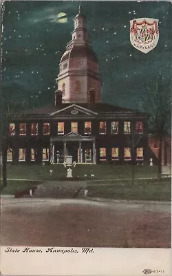 Annapolis MD: Maryland State House - Vintage Anne Arundel Co Maryland Postcard • $9.49