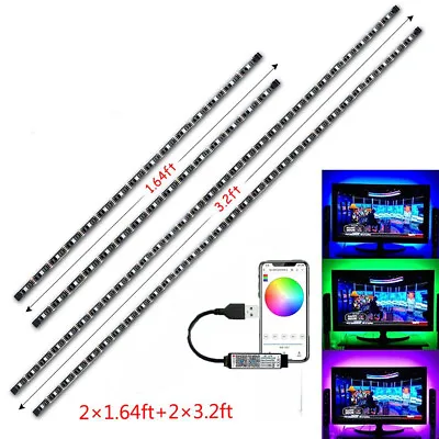 Bluetooth BT LED Strip Lights 5050 RGB Bar Room TV PC Tape Backlight USB 5V Kits • $8.24