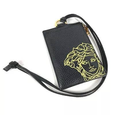 VERSACE Wallet Coin Compartment Medusa With Strap Coin Purse • $155