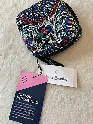 Vera Bradley Mini Travel Zip Jewelry Case  NWT Stained Glass • $24