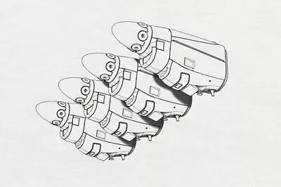 Brengun BRL48123 1/48 C-130J Engine Nacells Resin Set For Italeri Kit • $36.99