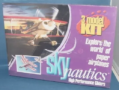 Skynautics High Performance Gliders Paper Airplanes 3 Model Kit New In Box • $29.99
