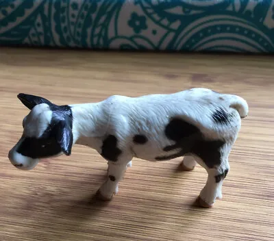 Miniature Holstein Dairy Cow Figure Black White~PVC Toy 2” Farm Toy~Diorama • $3.39