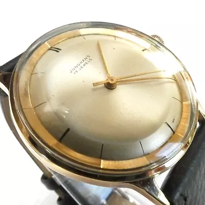 Beautiful JUNGHANS Vintage GERMAN Watch From The 1960s | In Gold Plated Case • $51
