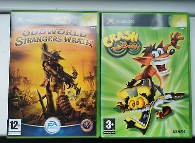  Xbox Og Crash Twinsanity  Oddworld Strangers Wraith Vgc Complete EU Edition??  • £19.99