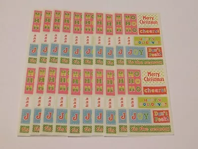 Mrs. Grossman's Lot Of 10 Strips Chubby Christmas Sayings 2007 Stickers • $12.99