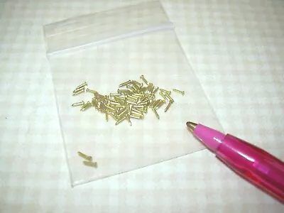 Miniature CK1021-1 1/8  Brass Brads 70 Ct.(No Package Header): DOLLHOUSE  • $1