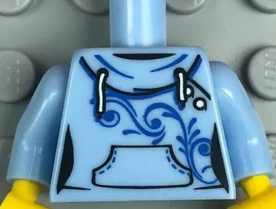 £1.77 • Buy LEGO Female Minifigure Torso Hoodie Kangaroo Pocket Bright Light Blue (x1) 1491