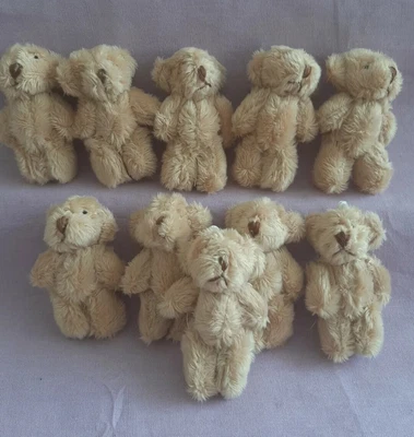£13.99 • Buy 10 Miniature Handstitched Light Brown Teddies.6cms Approx,perfect For Crafting.