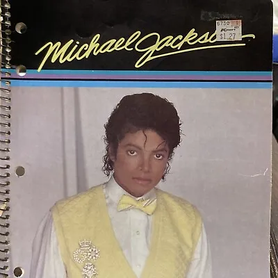 Michael Jackson Notebook Full Size From 1984 Triumph Merch Preowned • $7.95