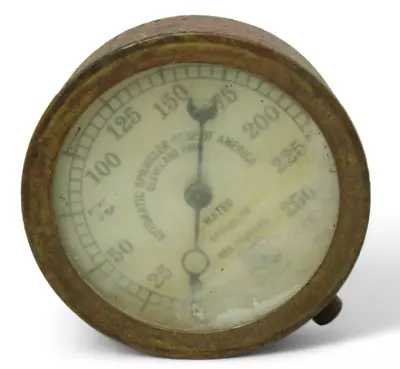 Vintage Automatic Sprinkler Corp Of America Water Pressure Gauge Steampunk Décor • $39.98