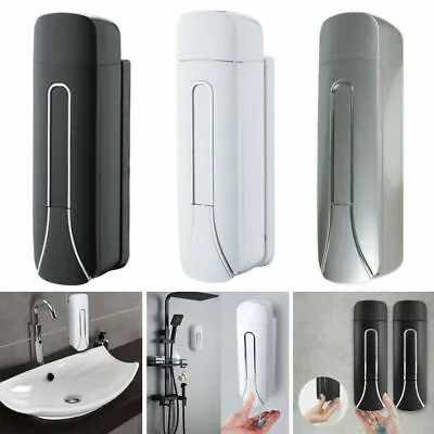 £9.99 • Buy Single Soap Dispenser Wall Mounted Manual Liquid Hand Gel For Bathroom Kitchen