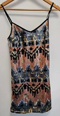 Miss Selfridge Sequin Tribal Dress BNWT Size 4 UK • $14.92