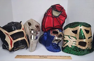 Vintage Lucha Libre Mexican Wrestling Mask Collection 5 Masks! • $35