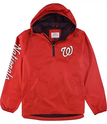 G-III Sports Mens Washington Nationals Windbreaker Jacket Red Large • $44.92