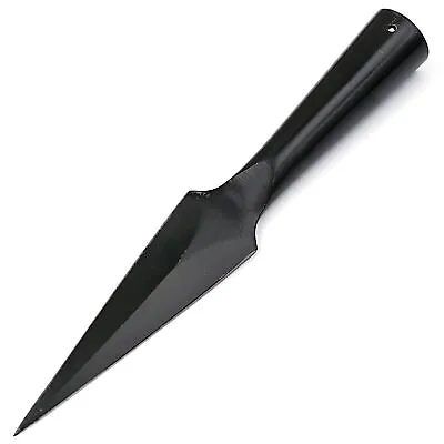 Functional Medieval Forged Blackened Iron Sharpened Reenactment Spear Head • $19.99