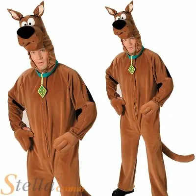 £44.49 • Buy Scooby Doo Costume Mens Licensed Cartoon Halloween Fancy Dress Adult Outfit