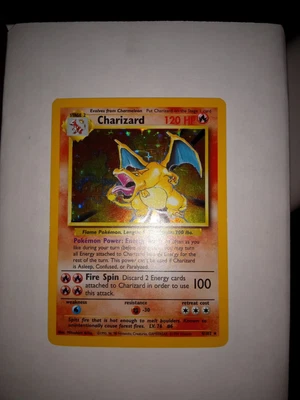 $300 • Buy Pokémon TCG Charizard Base Set 4/102 Holo Unlimited Holo Rare NM
