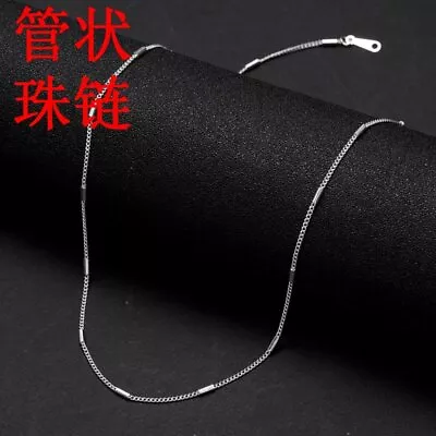 1pc 925 Silver Plated Box Chain Necklace For Pendant Women Men Jewelry Wholesale • $0.76