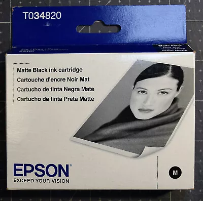 Epson Matte Black T034820 34 Ink Cartridge For Stylus Photo 2200 Printer New • $3